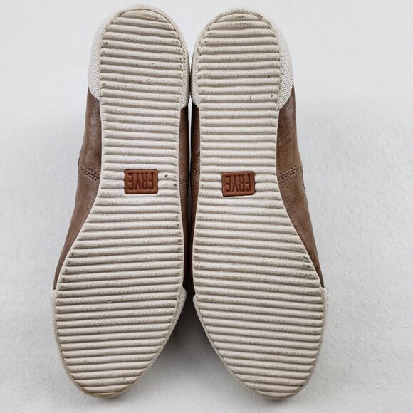 Frye Melanie Slip On Sneaker Chelsea Bootie Womens 9 Brown Leather Casual Shoe - Picture 10 of 12